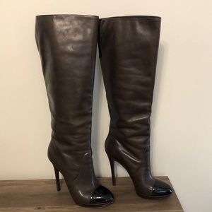 Brian Atwood- Chocolate Brown knee high boot